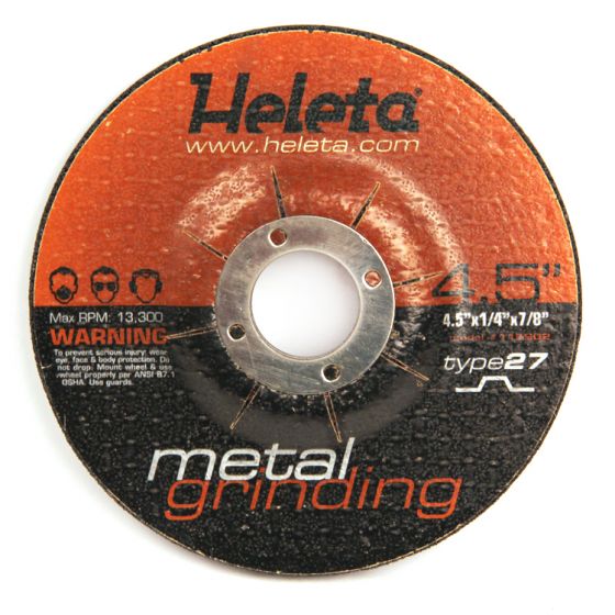 Abrasive Metal Grinding Wheel 4.5" x 1/4" x 7/8"