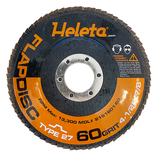 Flap Disc 4.5" x 7/8" - 60 Grit (A/O-Type27)